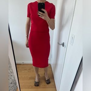 Nina Ricci skirt set / knitted small size